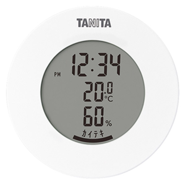 快適度を表示 タニタ デジタル温湿度計 ホワイト TT-585-WH TT585WH ファッション通販 BLAP お見舞い