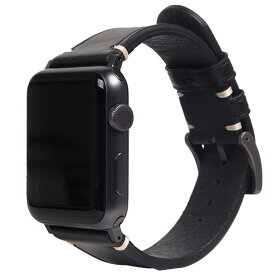 SLG Design Apple Watch 38mm/40mm/41mm用バンド Italian Buttero Leather ブラック SD18387AW [SD18387AW]【JPSS】