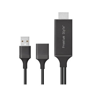 PGA iPhone/iPadp HDMI~[OP[u Premium Style ubN PG-IPTV01BK [PGIPTV01BK]