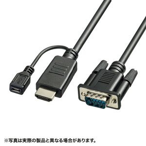 �T�����T�v���C HDMI-VGA�ϊ��A�_�v�^�P�[�u��(1m) �u���b�N KM-HD24V10 [KMHD24V10]�ySPMS�z