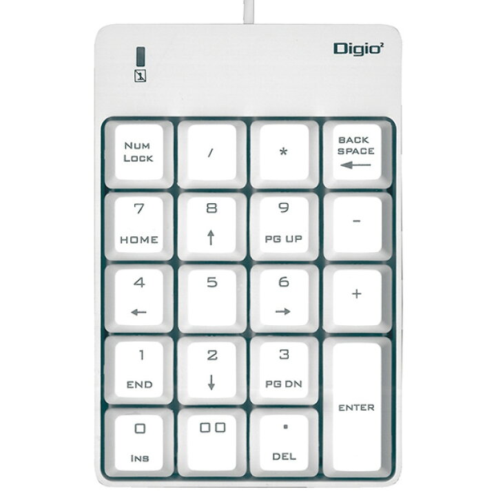  市場】ナカバヤシ USBテンキーボード Digio2 ホワイト TNK-SU226W [TNKSU226W]【JUSP】 : エディオン  市場店