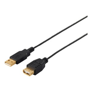 BUFFALO USB2�D0�����P�[�u��(A to A)�X�����^�C�v 2�D5m �u���b�N BSUAASM225BK [BSUAASM225BK]