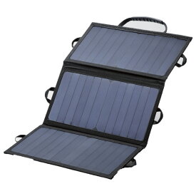 エレコム モバイルソーラー充電器 ブラック MPA-S01BK [MPAS01BK]【JLMP】