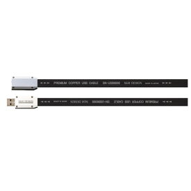 M&MDESIGN オーディオ専用USB2．0ケーブル(2．0m) ブラック SN-USB6000AJ-A-2M [SNUSB6000AJA2M]