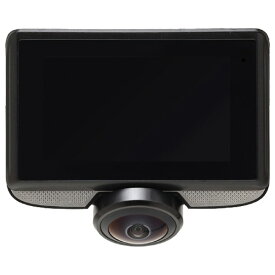 TOHO リアカメラ付き360度ドライブレコーダー DIXIA ブラック DX-DR-360 [DXDR360]【MAAP】