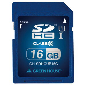 O[nEX UHS-IΉSDHCJ[h(Class 10E16GB) GH-SDHCUB16G [GHSDHCUB16G]ySPSPz