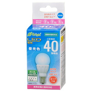 �I�[���d�@ LED�d�� E17���� �S����525lm(4�D2W���`�d���^�C�v) �����F���� LDA4D-G-E17 IS22 [LDA4DGE17IS22]�yMCMP�z