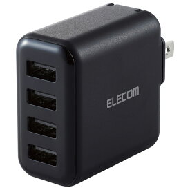 エレコム AC充電器(4．8A/Aポート×4) ブラック MPA-ACU13BK [MPAACU13BK]