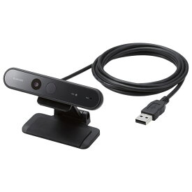 エレコム 顔認証対応Webカメラ ブラック UCAM-CF20FBBK [UCAMCF20FBBK]【FMPT】