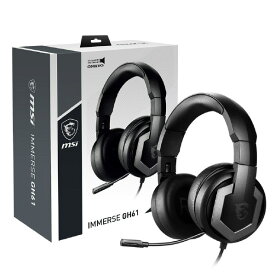 MSI ゲーミングヘッドセット Immerse GH61 ブラック IMMERSE GH61 [IMMERSEGH61]