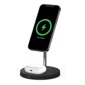 BELKIN MagSafe急速充電対応 2in1 ワイヤレス充電器 BOOST UP CHARGE Pro ブラック WIZ010DQBK [WIZ010DQBK]