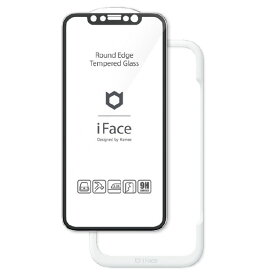 HAMEE iPhone 12/12 Pro用ラウンドエッジ 強化ガラスフィルム iFace ブラック 41-890295 [41890295]