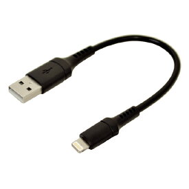 ラスタバナナ 充電・通信ケーブル(USB Type-A to Lightning) 10cm ブラック R01CAAL2A02BK [R01CAAL2A02BK]