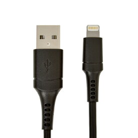 ラスタバナナ 充電・通信ケーブル(USB Type-A to Lightning) 2m ブラック R20CAAL2A02BK [R20CAAL2A02BK]【JPSS】
