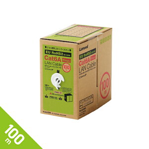 �G���R�� Cat6A ����LAN�P�[�u��(100m) �z���C�g LD-GPAL/WH100RS [LDGPALWH100RS]