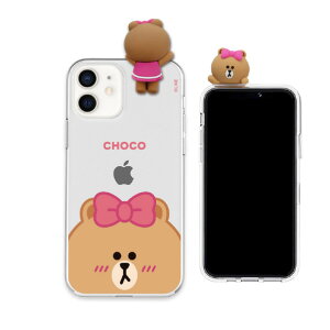 LINE FRIENDS iPhone 12 miniptBMAt\tgNAP[X FACE CHOCO KCE-CSG364 [KCECSG364]
