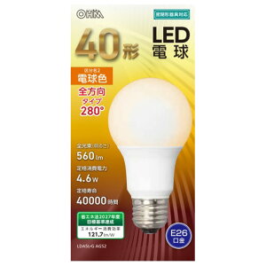 �I�[���d�@ LED�d�� E26���� �S����560lm(4�D6W���ʓd���S�����^�C�v) �d���F���� LDA5L-G AG52 [LDA5LGAG52]
