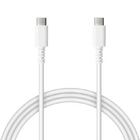 ラスタバナナ PD60W対応 TYPE-C-TYPE-C 充電通信ケーブル(1m) ホワイト R10CACC3A01WH [R10CACC3A01WH]