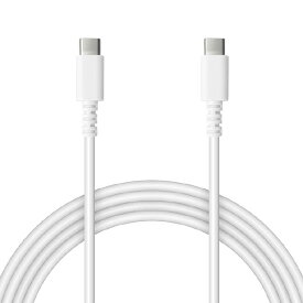 ラスタバナナ PD60W対応 TYPE-C-TYPE-C 充電通信ケーブル(2m) ホワイト R20CACC3A01WH [R20CACC3A01WH]