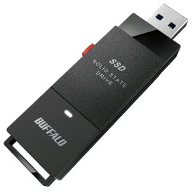 BUFFALO PC対応 USB3．2(Gen2) TV録画 スティック型外付けSSD TypeC付属(1TB) ブラック SSD-SCT1.0U3-BA [SSDSCT10U3BA]【MAAP】