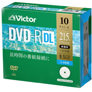 Victor ^pDVD-R DL 8D5GB 2-8{Ή CNWFbgv^[Ή 10 VHR21HP10J1 [VHR21HP10J1]