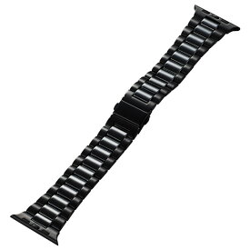エレコム Apple Watch用セラミックバンド(45/44/42mm) ブラック AW-44BDCE3BK [AW44BDCE3BK]【JLMP】