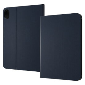 レイアウト iPad mini(第6世代)用レザーケース スタンド機能付き ダークネイビー RT-PA17LC1/DN [RTPA17LC1DN]【MAYP】