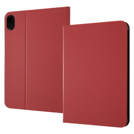 レイアウト iPad mini(第6世代)用レザーケース スタンド機能付き レッド RT-PA17LC1/R [RTPA17LC1R]