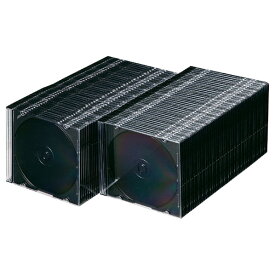 サンワサプライ Blu-ray・DVD・CDケース(スリムタイプ・100枚セット) ブラック FCD-PU100MBKN [FCDPU100MBKN]【MAAP】