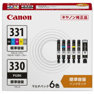 キヤノン インクタンク(6色マルチパック) BK/C/M/Y/GY+BCI-330 BCI-331+330/6MP [BCI3313306MP]【MAYP】