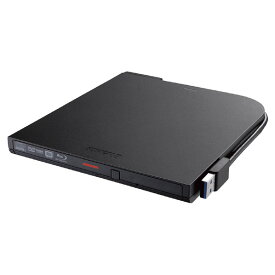 バッファロー USB3．2(Gen1)対応 ポータブルブルーレイドライブ 再生/書込ソフト添付 ブラック BRXL-PT6U3-BKE [BRXLPT6U3BKE]【RNH】