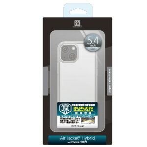 �p���[�T�|�[�g iPhone 13 mini�p�P�[�X Shock Proof Hybrid Jacket Clear PIPY-31 [PIPY31]