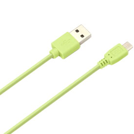 PGA micro USBコネクタ USBケーブル 50cm グリーン PG-MUC05M05 [PGMUC05M05]