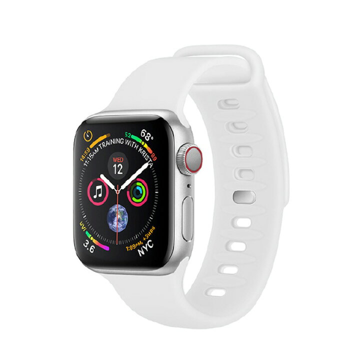 楽天市場】DOOSSY Apple Watch用シリコンバンド 38-41mm ホワイト AW 