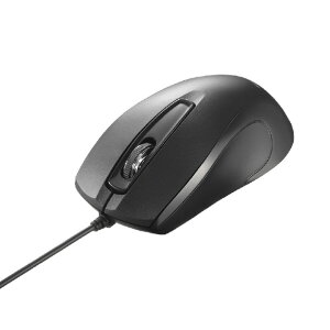 �o�b�t�@���[ 3�{�^�� �L�� BlueLED ���ϋv �R�� �}�E�X �u���b�N BSMBU110BK [BSMBU110BK]