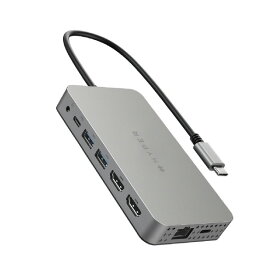 HYPER デュアル4K HDMI 10in1 USB-Cハブ for M1 HyperDrive HP-HDM1H [HPHDM1H]
