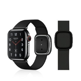 VPG Apple Watch用本革モダンバックルバンド(38-40mm) ブラック AW-LEM01BK [AWLEM01BK]【AMUP】