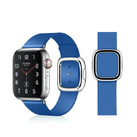 VPG Apple Watch用本革モダンバックルバンド(42-44mm) ブルー AW-LEM02BL [AWLEM02BL]【AMUP】