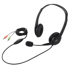 BUFFALO ノイズキャンセリングマイク搭載ヘッドセット ブラック BSHSH07BK [BSHSH07BK]