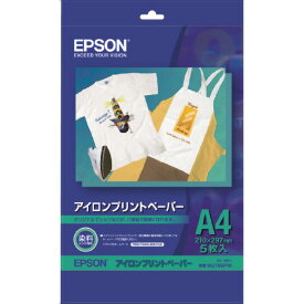 エプソン アイロンプリントペーパー(A4・5枚入) MJTRSP1R [MJTRSP1R]【JPSS】