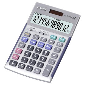 カシオ 本格実務電卓 ジャストサイズ シルバー JS-20WKA-SR-N [JS20WKASRN]