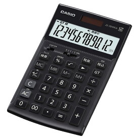 カシオ 本格実務電卓 ジャストサイズ マットブラック JS-20WKA-BK-N [JS20WKABKN]
