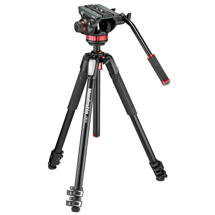 楽天市場】Manfrotto MVH502AHビデオ雲台+MT055XPRO3アルミ三脚 
