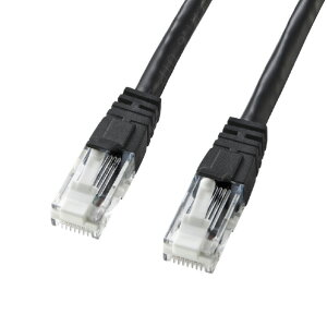 �T�����T�v���C �ߐ܂�h�~�J�e�S��6LAN�P�[�u��(1m) �u���b�N KB-T6TS-01BKN [KBT6TS01BKN]
