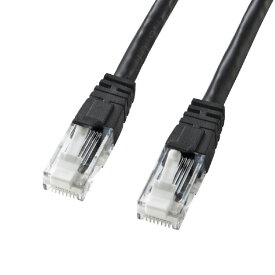 サンワサプライ つめ折れ防止カテゴリ6LANケーブル(3m) ブラック KB-T6TS-03BKN [KBT6TS03BKN]【NVPM】