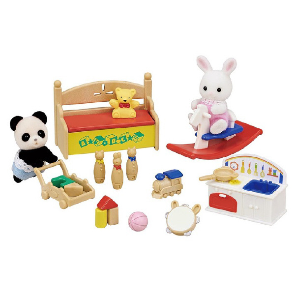 エポック社 シルバニアファミリー DF-20 おもちゃいっぱいセット-しろウサギ・パンダの赤ちゃん- ｼﾛｳｻｷﾞﾊﾟﾝﾀﾞﾉｱｶﾁﾔﾝDF20  [ｼﾛｳｻｷﾞﾊﾟﾝﾀﾞﾉｱｶﾁﾔﾝDF20]【JUSP】 | エディオン　楽天市場店