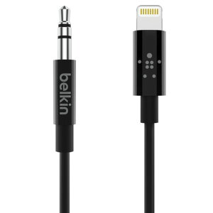 BELKIN Lightning to 3D5mm I[fBIP[u(90cm) ubN AV10172BT03-BLK [AV10172BT03BLK]