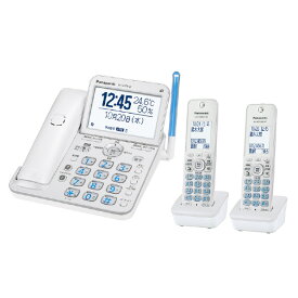 パナソニック デジタルコードレス電話機(受話子機+子機2台タイプ) パールホワイト VE-GD78DW-W [VEGD78DWW]