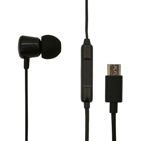 ラスタバナナ microUSB端子用イヤフォンマイク(片耳タイプ) ブラック REMMSM01BK [REMMSM01BK]【NVPM】