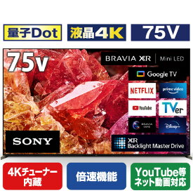 SONY 75V型4Kチューナー内蔵4K対応液晶テレビ BRAVIA XRJ-75X95K [XRJ75X95K](75型/75インチ)【RNH】